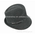 Fashion wool felt fedora hat, Grey wool felt hat, Wool hat